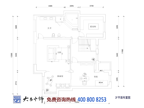 黑龍江哈爾濱280平米中式復(fù)式樓裝飾效果圖