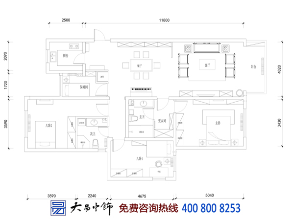 小戶(hù)型新中式住宅設(shè)計(jì) 大氣視覺(jué)中式裝修效果