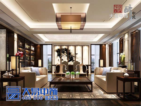 上海現(xiàn)代新中式會(huì)所裝修效果圖